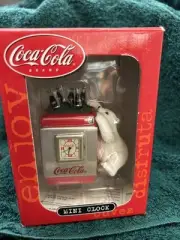 Coca Cola Mini Clock From Collectible Mini Clock Series