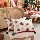 Jacquard Christmas Pillowcase Christmas Tree Cushion Cover Sofa/Bed