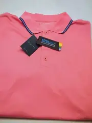 Dunning Golf Coolmax Performance Fabric Pink Polo Golf Shirt NWT XL $89