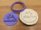 60&Fabulous Sixty 60th Birthday Cookie Cutter Embosser Biscuit Fondant Stamp