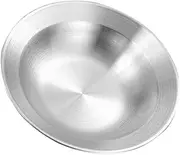 CRILSTYLEO Stainless Steel Salad Mixing Bowl Food Plate for Pasta Fruits Vegetables Lightweight Resistant Kitchen Essential for Camping Picnics