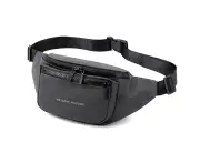 Fanny Packs for Women Belt Bag Waterproof Men Waist Pack Bag Adjustable Straps Travel Sport Bag-grey