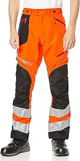 ハスクバーナ・ゼノア Husqvarna Zenoa 597246250 B&T Trousers, Hi-Viz M 50, Workwear, Orange/Gray