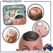 Archie McPhee TATTOO TOUPEES 35 Temporary Tattoupees For The Adventurous Baldy