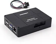 UIROBOT Fanless Mini Pc RasPI5, Industrial Desktop Computer Linux 6.1, 4GB RAM, 32GB MicroSD, PoE, 2×USB 3.0, 2×USB 2.0, 2×HDMI, RJ45, Gigabit Ethernet, CAN2.0B and Power Input Port, Metal Case