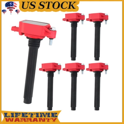 For 2014-2022 Jeep Cherokee Wrangler V6 3.2L GN10616 UF648 Ignition Coils, 6PACK (for: Jeep)