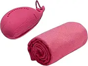 ａ aternee Cooling Sport Towel Cool Towel Fitness Sweat Absorbent Ice Soft Breathable Chilly for Workout Sports Pilates Hiking, Red