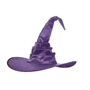 Witch Wizard Black Hat Party Cosplay Costume Headgear Devil Cap Adult Women Men