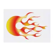 'Fire Ball' Temporary Tattoos / Transfers (TO00033900)