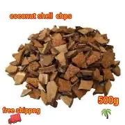 COCONUT SHELL CHIPS ECO FRIENDLY DRY NATURAL PURE PRODUCT 500g