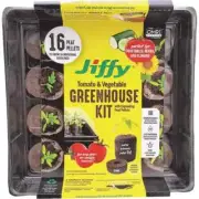 JIFFY 50mm Tray 16 Peat Pellet FAST SEED STARTER KIT FAST FAST SHIP!! SEEDLING
