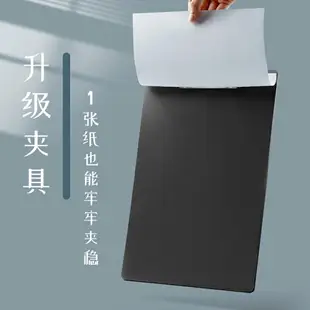 10個黑色文件夾學生用寫字墊板a4文件夾夾板豎版文具a4紙本夾子可愛小清新多功能硬板夾菜單簽字板資料夾書寫