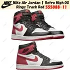 Nike Air Jordan 1 Retro High OG Rings Track Red 555088-11 Men's Size