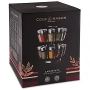 Cole and Mason Herb And Spice Jar Carousel Set 16 Piece Spice Rack Herb Rack