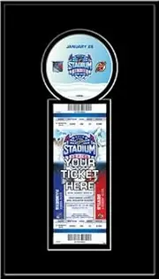 NHL New York Rangers 2014 Stadium Series Devils vs. Rangers Single Ticket Frame