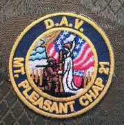 Disabled American Veteran Mt Pleasant Chapter 21 Rhode Island 2" Heat Seal