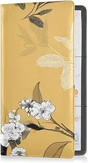 Premium Leather Registration and Insurance Card Holder Men Women Auto Truck Comparment Accessories Case for ID, Driver's License, Key Contact Information Cards Cute Lemur