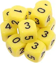 ZUNOXAZ 20pcs Sided Acrylic Number Dice for Math Learning Flexible Teaching Tool for Home Classroom Enhance Calculation Skills Engaging Dice for Table Games