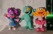 Sesame Street Girl Power! New 2.5" Abby Cadabby & Rosita & Zoe PVC Figures