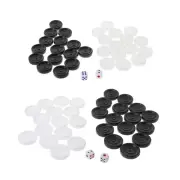 30Pcs/set Children s Educational Strategy Toy Black and White Western Backgammon