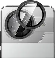 GIOPUEY [Complete Protection Camera Protection Compatible with Xiaomi Poco F7 Pro, [Double Protection] Metal Ring + Protective Glass, Camera Protection - Black