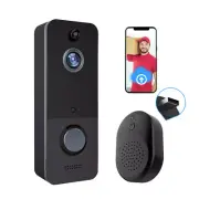 Wireless WiFi Visual Smart Doorbell Voice Intercom Home Security W/ Ding-dong