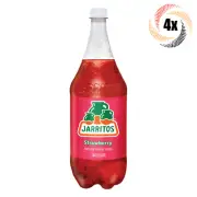 4x Bottles Jarritos Strawberry Natural Flavor Soda With Real Sugar | 1.5L