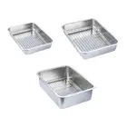 Oven Tray with Mesh Rack Sturdy for Cooking Easy to Clean Baking Sheet with Rack
