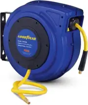 Goodyear Premium Retractable Commercial 3/8" Inch x 65' Feet Air Hose Reel