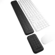 Keyboard and Mouse Wrist Rest Ergonomic Memory Foam Hand Palm Rest Support for Typing and Gaming Wrist Pain Relief