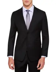 [Oxford] Hopkins Wool Suit Jacket Black