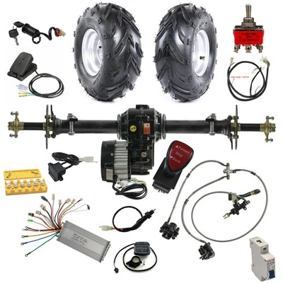 860mm Rear Axle Kit Differential 48V 1000W Motor Wheels Go kart ATV Golf Cart AU
