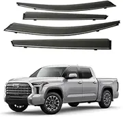 Side Window Deflector, Compatible with Toyota Tundra 2022 2023 Weathershields Sun Rain Guards Window Deflectors