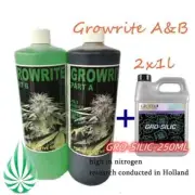 GrowriteA&B or GRO Silic Vegetative Stage of Growth Nutrient Hydroponics