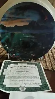 Bradford Exchange Limited Edition " Long Before Man" Collector Plate