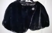 Nina Leonard Black Shawl Size M NEW