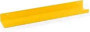 [MÖNKE] Vinyl Record Shelf - A Display Shelf Made of Sleek Metal - A Wall Mount Display for Your Favorite or Now-Playing Records -This Vinyl Record Holder Fits All Records (Yellow)