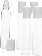 IWOWHERO 5Pcs Refillable Glass Roller Bottle for Essential Oils Travel Friendly Aromatherapy Dispenser Leak Design for Perfumes and Liquid Care