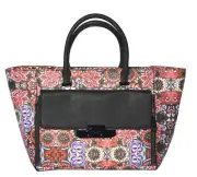 NWT Rebecca Minkoff LEO Tote MEXI Flower Leather Bag Womens Handbag $425.