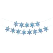 Snowflake Glitter Happy Birthday Banner