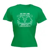 January Capricorn Birthday All Men Are Created Equal - Funny Novelty Womens T-Shirt T Shirt Tshirt