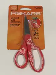 Fiskars Comfort Grip Blunt-tip Safety Edge Blade Scissors - Ages 8+ Pink