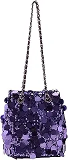 [MZE JPLAN] Glitter Sequin Evening Shoulder Crossbody Bag Women Bling Handbag and Purse Sparkly Prom Party Bucket Bag