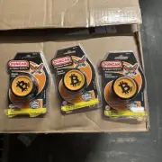 DUNCAN Bitcoin Butterfly XT YoYo 3 Pack Orange String - Limited Edition