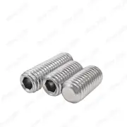 304 Stainless Steel Hex Socket Set Screws Flat Point Grub Screw 2# 4# 8# 10# 1/4