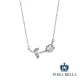 Porabella925純銀花朵項鍊 小眾設計款ins風 情人節禮物 生日禮物 玫瑰花項鍊 Necklace
