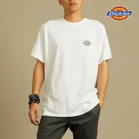 在飛比找momo購物網優惠-【Dickies】男女款白色純棉前後品牌Logo印花短袖T恤