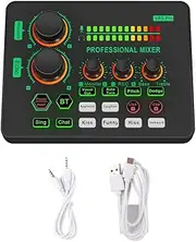 Snblzhef New V8S PRO Changing Sound Card Live Cards Computer PC Mixing Console Professional Studio Recording Kit Podcast Voice