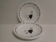 4 Corelle Llama in Sweater Appetizer Dessert Plates 6-3/4" New Christmas Holiday
