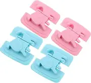 WATIIFUFU 4pcs Safety Cabinet Locks Proofing Locks for Furniture Dresser Fridge Cupboard Easy Install Versatile Use for